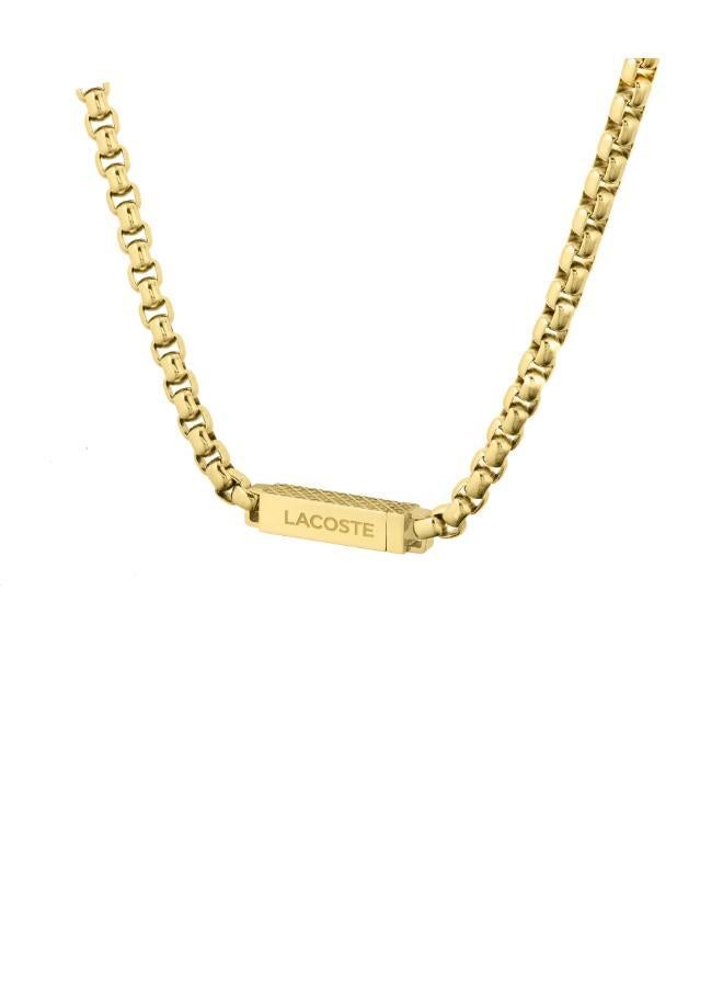 LACOSTE L'Essentiel Collection Chain Bracelet For Men In Yellow Gold - 2040124S - Image 2